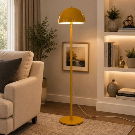 Umbrella Floor Lamp in Yellow Colour