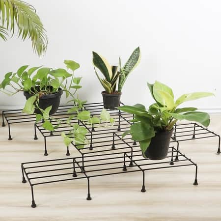Pot Stand Set Of 4 In Black Colour