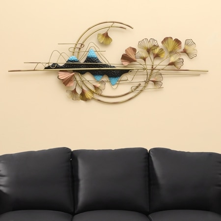 W-Kimi Abstract Metal Wall Decor in Multicolor Set of 1