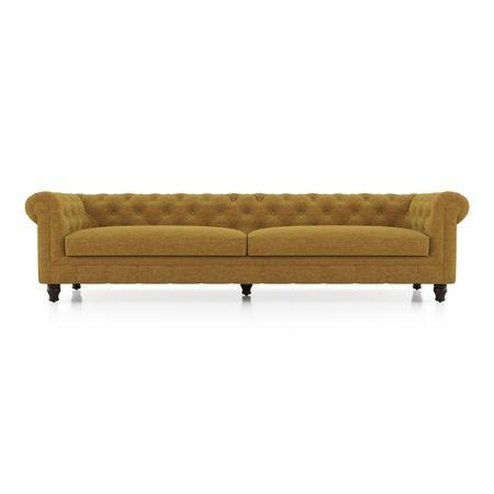 Winchester Essential 4 Seater Fabric Sofa In Ochre