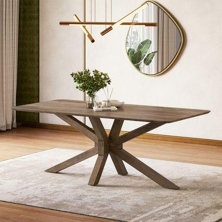 Anderson Solid Wood 8 Seater Dining Table In Danish Walnut Finish