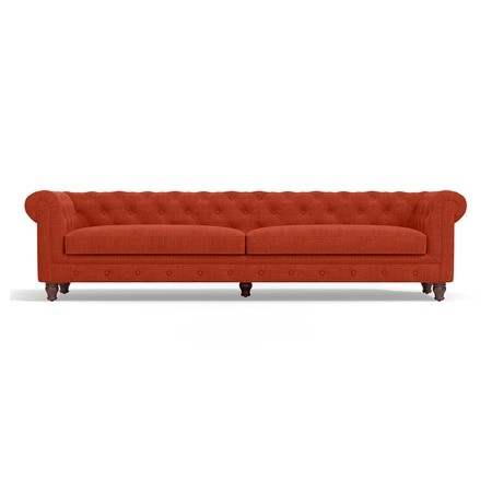 Winchester Premium 4 Seater Fabric Sofa in Lava Colour