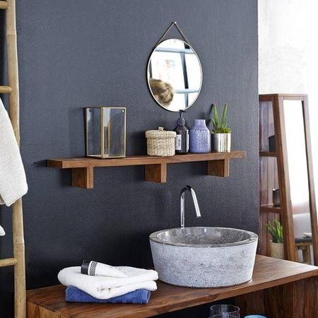 WOODENMOOD Rectangular Wall Rack