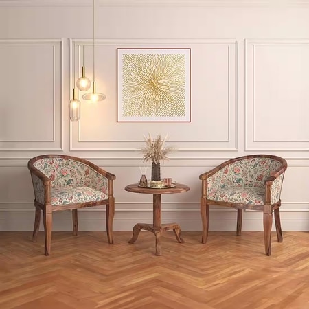 Florence Lounge Chair in Calico Floral Colour