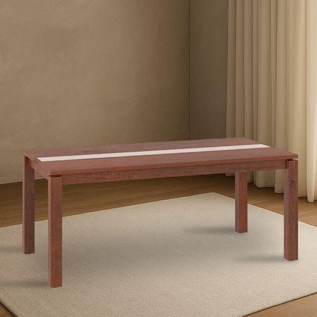 Atlas Crest Solid Wood 6 Seater Dining Table In Honey Finish