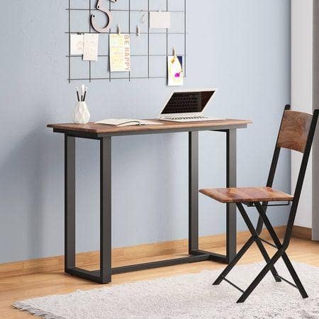 Dustin Solid Wood Study Table in Teak Finish