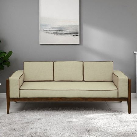 Boston 3 Seater Sofa In Beige Colour