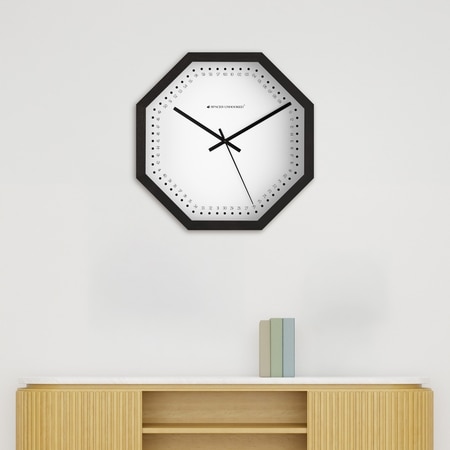 Minimal Octagonal Wooden Wall Cloc