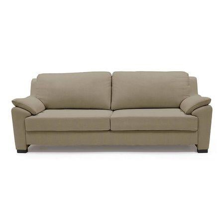 Farina 3 Seater Half Leather Sofa in Cappuccino Colour