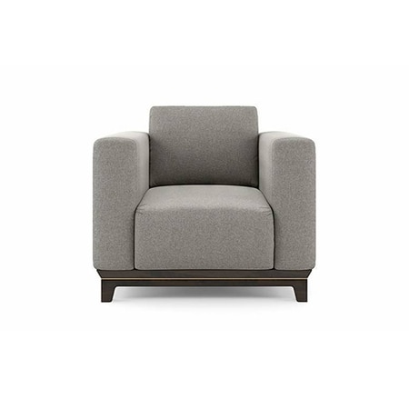 Taarkashi 1 Seater Fabric Sofa in Gainsboro Grey Colour