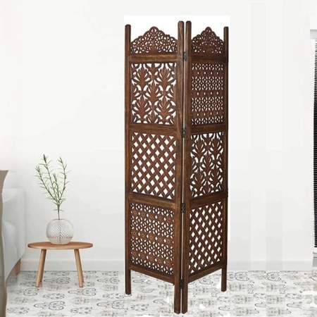 Hyacinth Solid Wood 4 Panel Room Divider