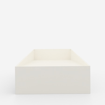Ramp Up Single Bed in White and Flowers Theme
