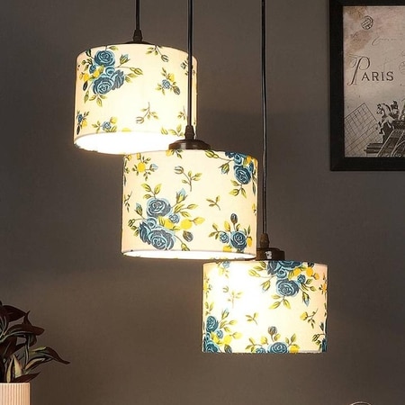 Erik Multicolour Fabric Cluster Hanging Light