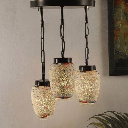 Tatum Multicolour Glass Cluster Hanging Light
