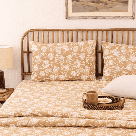 Genda Phool Cotton Bedsheet Set