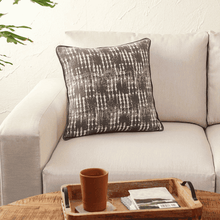 Malaguni Grey Cotton Cushion Cover