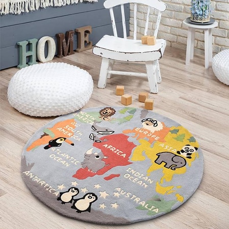 Around the world ( light blue