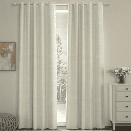 Chassidy Cream Polyester Room-Darkening 7 ft Door Curtain