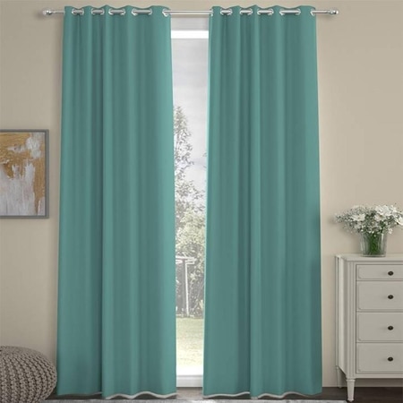 Tyler Mint Green Polyester Blackout 7 ft Door Curtain