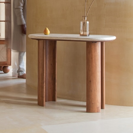 Abacus Console Table in Kiara Finish