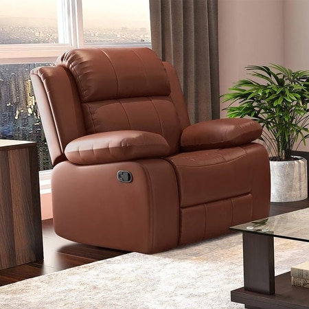 Griffin Single Seater Recliner Sienna Brown Colour