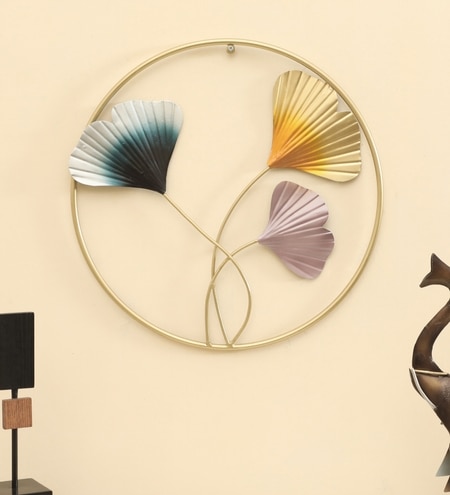 Ginko Abstract Metal Wall Decor in Multicolor Set of 1