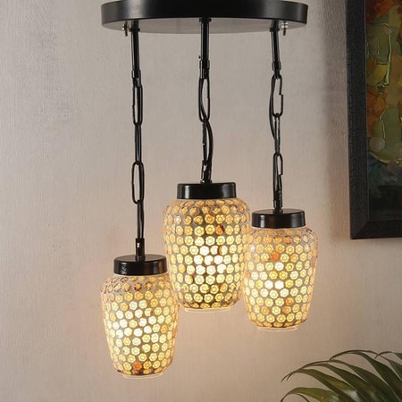 Maximilian Multicolour Glass Cluster Hanging Light