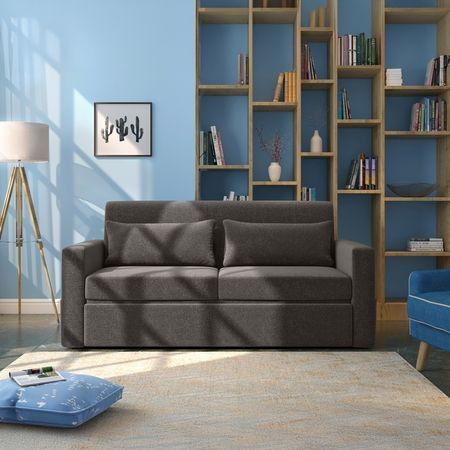 Camden 3 Seater Pull Out Sofa cum Bed In Smoke Grey Colour