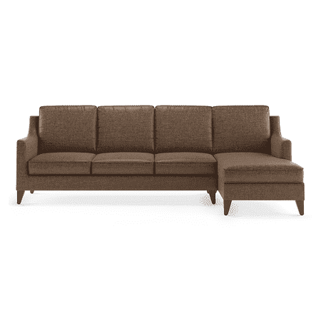 Abbey Sectional Sofa (Colour : Mocha, Cushion : Hard, Seater : Right Aligned 3 Seater + Right Aligned Chaise)