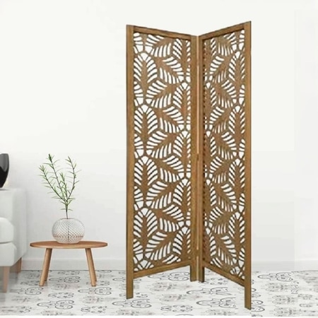 Aven Solid Wood 4 Panel Room Divider