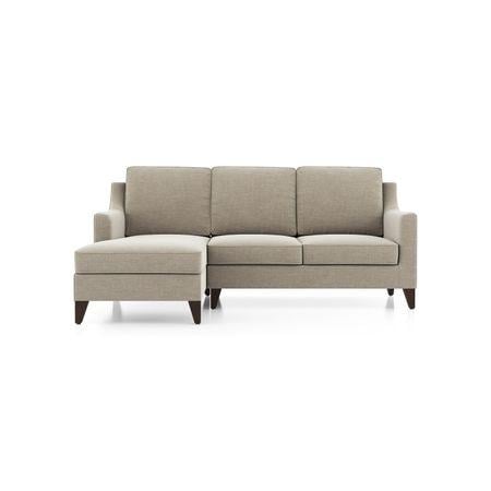 Abbey Sofa (Colour : Oyster Beige, Cushion : Soft, Seating Capacity : Left Aligned 2 Seater)
