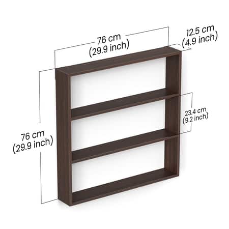 BLUEWUD Jasden Engineered Wood Multipurpose Kitchen Storage Rack Shelf (Wenge)