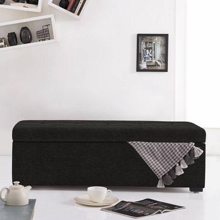 Carson Engineered Wood Bench In Grey Colour