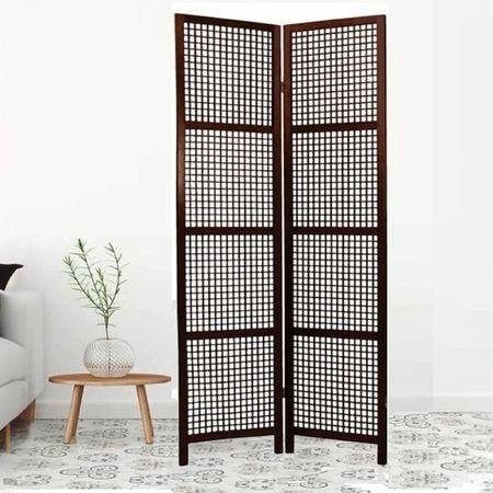 Orna Solid Wood 4 Panel Room Divider