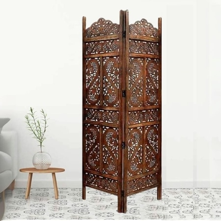 Olida Solid Wood 4 Panel Room Divider