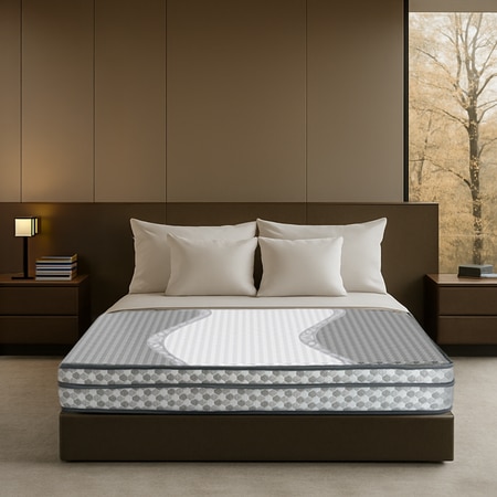 Sleepwell Ortho Pro Spring, Euro Top Finish, 3-zone pocket 8 inch Single Pocket Spring Mattress (L x W: 75 inch x 35 inch)