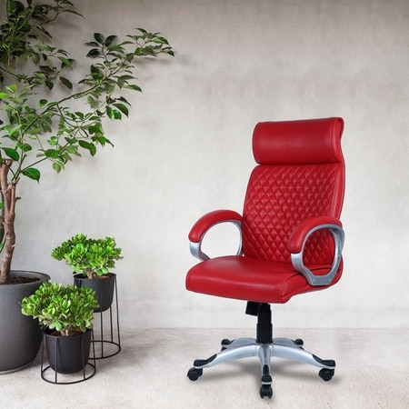 Wiwneags High Back Executive Chair in Red Colour
