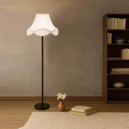 Devansh Wood Floor Lamp