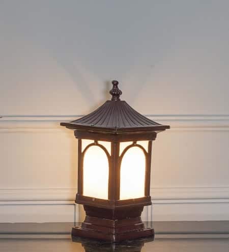 WINCHESTER Brown Finish Outdoor Pedestal Gate Light