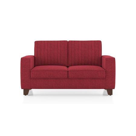 Apollo Neo 2 Seater Fabric Sofa in Salsa Red Colour (Back Height : Regular, Cushion Type : Soft)