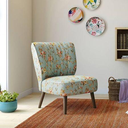 Grace Lounge Chair in Floral Colour