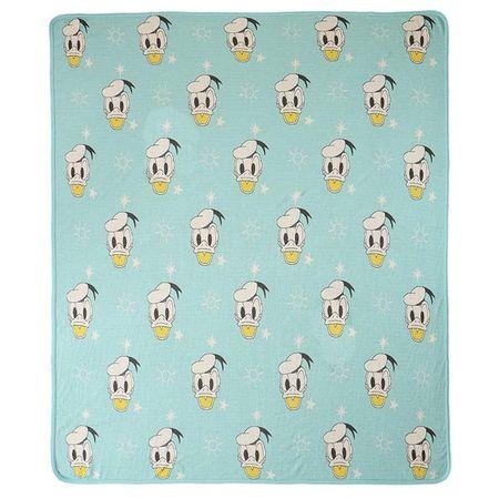 Donald Duck - Disney Cotton Knitted Throw / Ac Blanket For Kids For Use In All Seasons