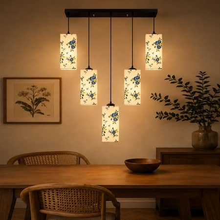 Devansh Solid Wood Electric Wall Light in Brown Colour with Multi Shade Count of 1 Light