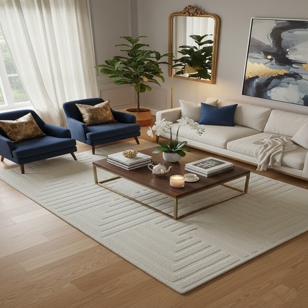 Arctic Maze Carpet 5 X 7