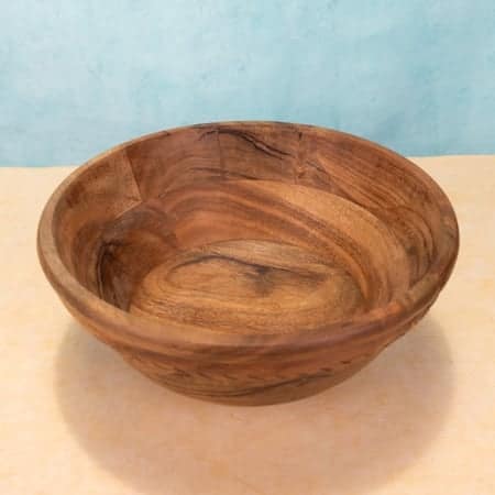 Ireka Home Annapurna Acacia Wood Bowl Small – Serving Bowl