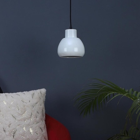 Apple White Metal Hanging Light