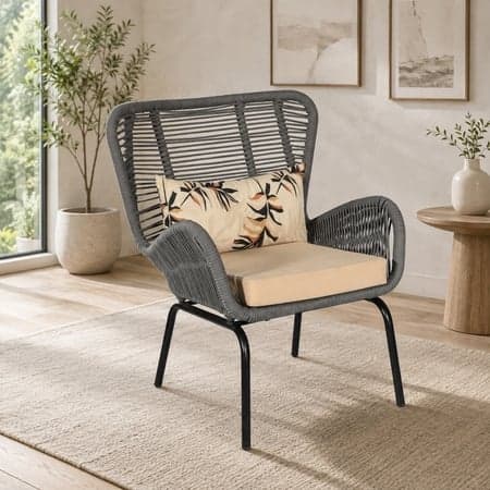 Patio Breeze Chair In Black Finish