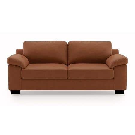 Esquel 3 Seater Leatherette Sofa in Tan Colour
