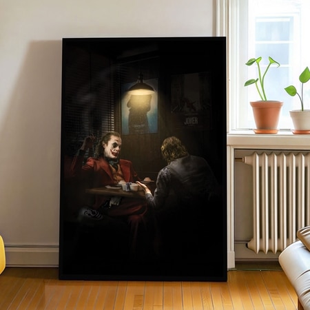 The Castle Decor Dark Cinematic Villain Wall Art Framed Painting 20x30 Inch