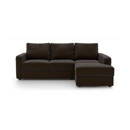 Apollo Compact Sofa (Colour : Chocolate, Cushion : Soft, Seating Capacity : Right Aligned 2 Seater + Right Aligned Chaise)